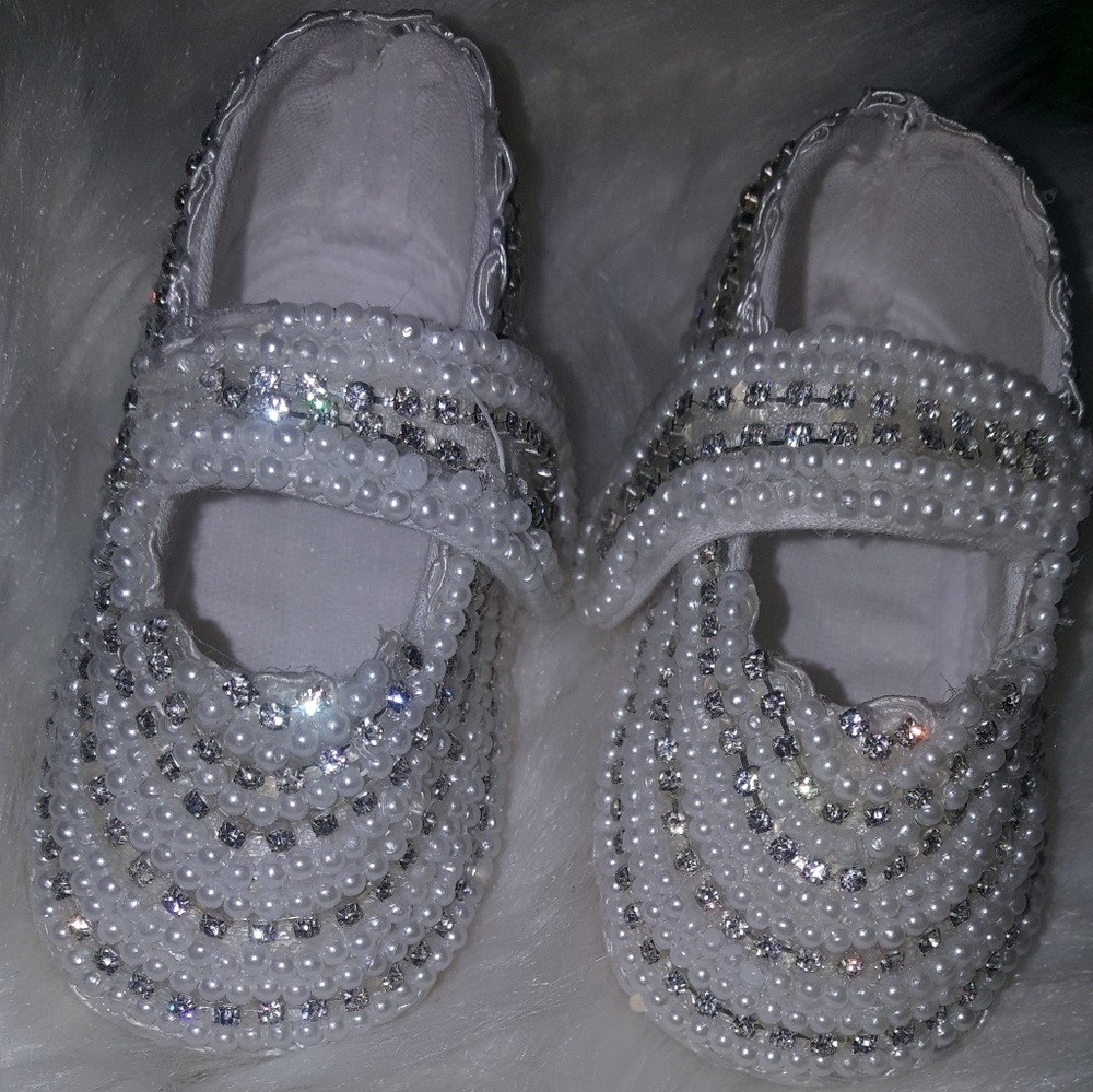 Rhinestone shoes.